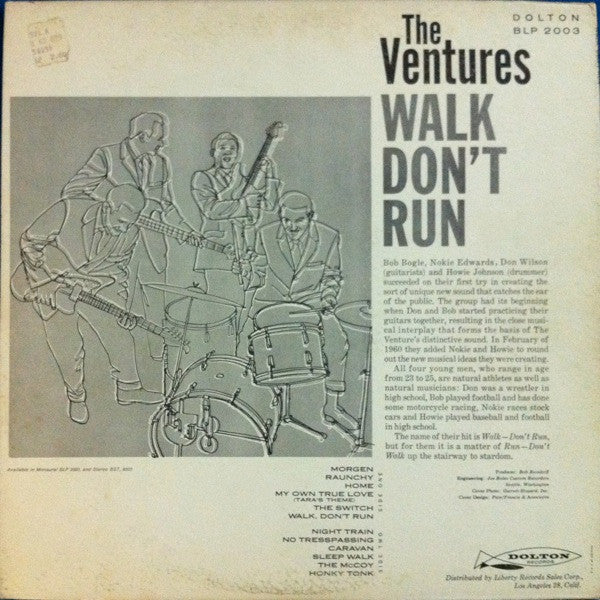 The Ventures - Walk Don't Run (1960 MONO)