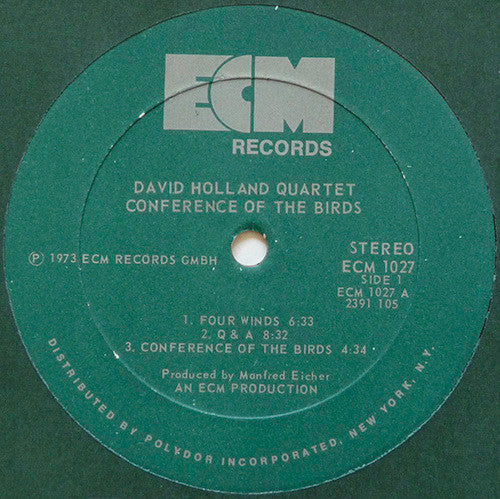 David Holland Quartet - Conference Of The Birds (LP) [US] 1st (Near Mint (NM or M-))