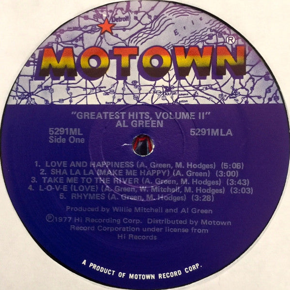 Al Green - Al Green's Greatest Hits (Volume II) (LP) [US] 1982 RP