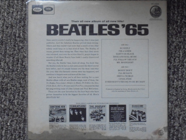 The Beatles - Beatles '65 (LP) [US] 1968 RP (Very Good Plus (VG+))