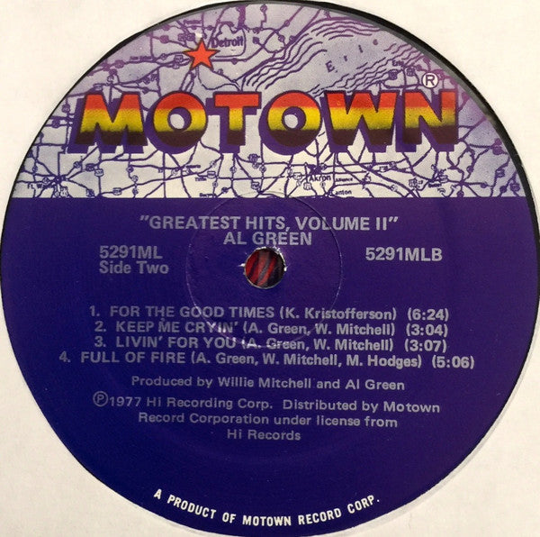 Al Green - Al Green's Greatest Hits (Volume II) (LP) [US] 1982 RP