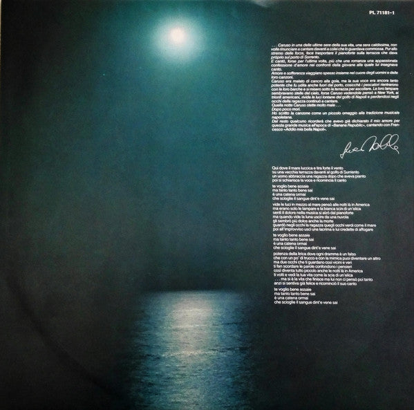 Lucio Dalla - Dallamericaruso (LP) [Italy] 1st (Very Good Plus (VG+))