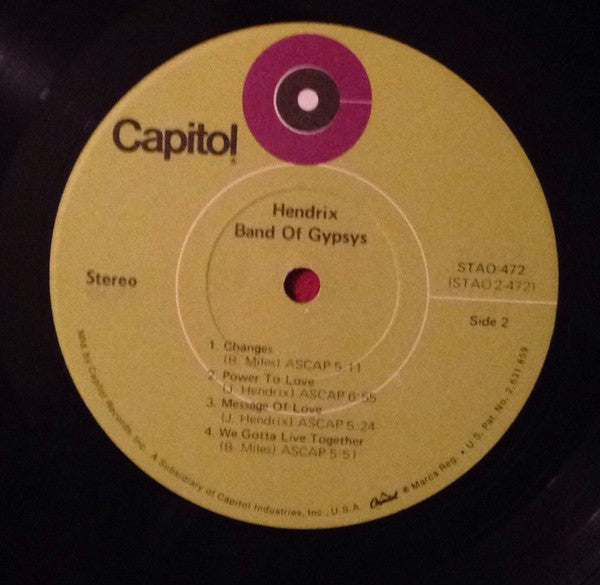 Jimi Hendrix - Band of Gypsys (LP) [US] 1st (Very Good Plus (VG+))