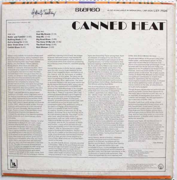 Canned Heat - Canned Heat (1970s STEREO)