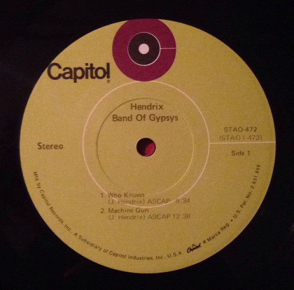 Jimi Hendrix - Band of Gypsys (LP) [US] 1st (Very Good Plus (VG+))