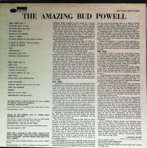 Bud Powell - The Amazing Bud Powell, Volume 1 (LP) [US] 1978 RP (Very Good Plus (VG+))