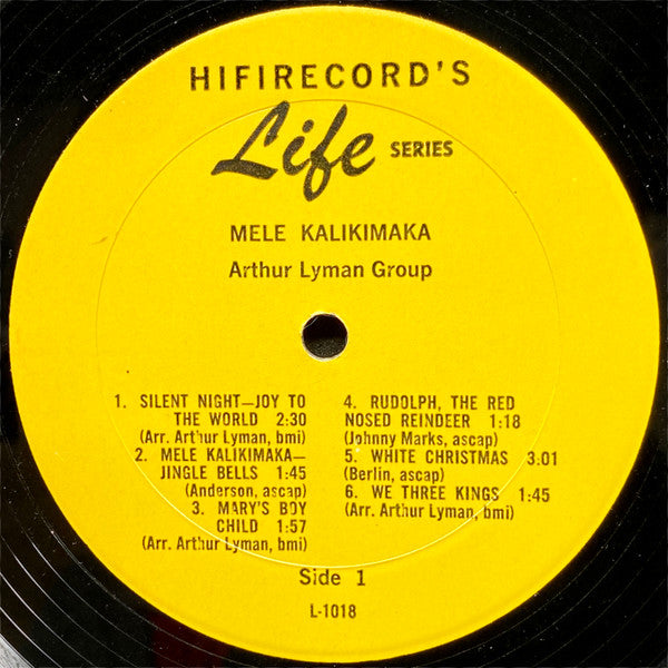 Arthur Lyman - Mele Kalikimaka (Merry Christmas) (LP) [US] 1st (Very Good Plus (VG+))