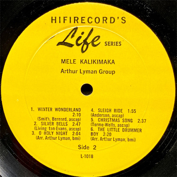 Arthur Lyman - Mele Kalikimaka (Merry Christmas) (LP) [US] 1st (Very Good Plus (VG+))