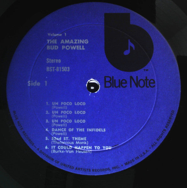 Bud Powell - The Amazing Bud Powell, Volume 1 (LP) [US] 1978 RP (Very Good Plus (VG+))