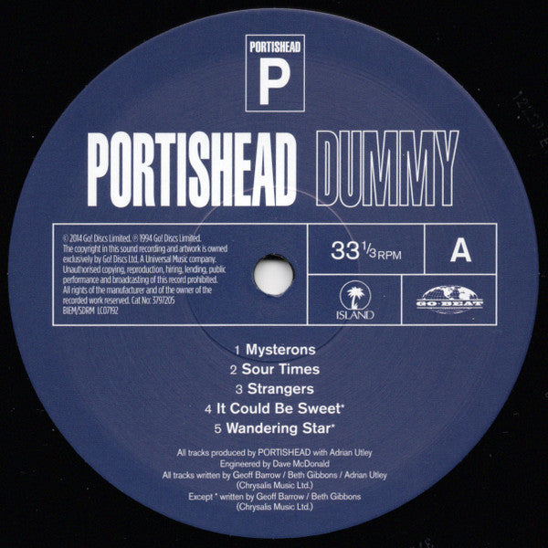 Portishead - Dummy (LP) [Europe] RP (Mint (M))