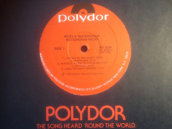 Buckingham Nicks - Buckingham Nicks (LP) [US] 1977 RP