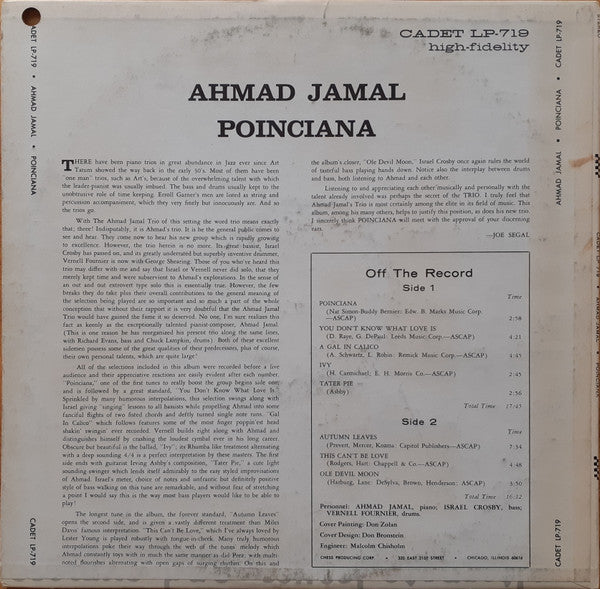 Ahmad Jamal - Poinciana
