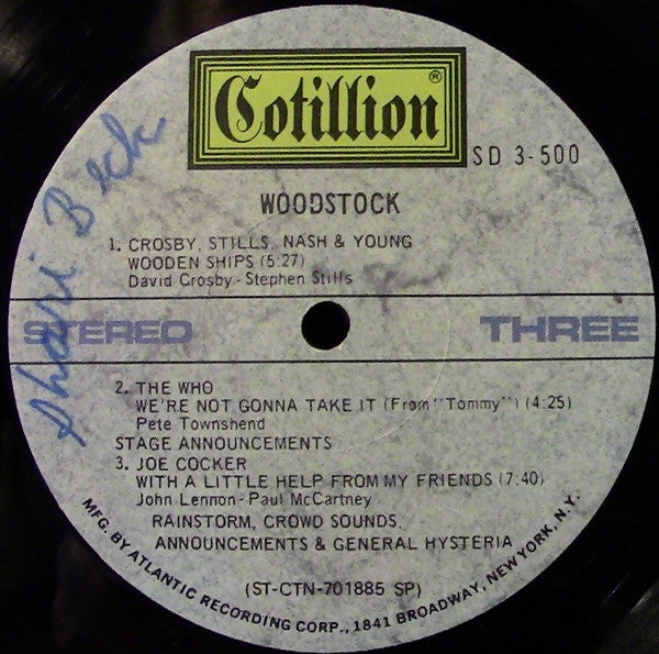 Various - Woodstock - Music From The Original Soundtrack And More (3xLP 1970 Press)