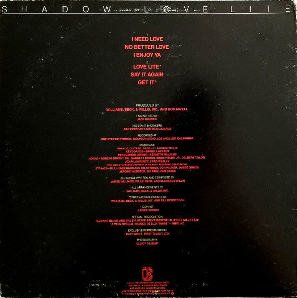 Shadow (21) - Love Lite (LP) [US] 1st (Near Mint (NM or M-))