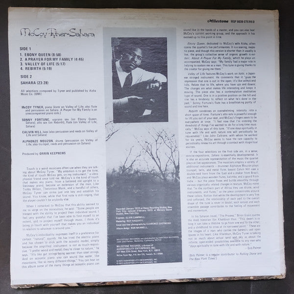 McCoy Tyner - Sahara (LP) [US] RP (Very Good Plus (VG+))