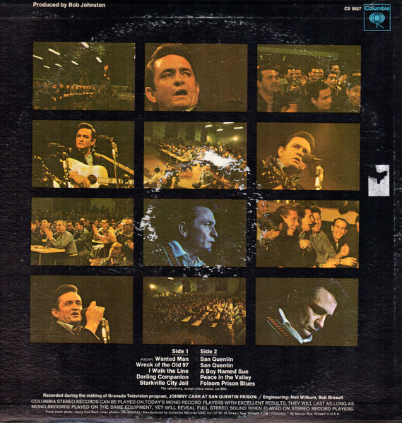 Johnny Cash - Johnny Cash At San Quentin (LP) [US] 1st (Very Good Plus (VG+))