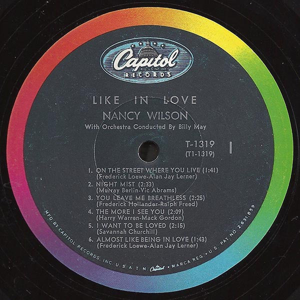 Nancy Wilson - Like In Love (1960s MONO)