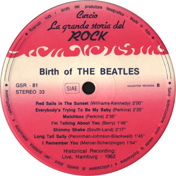 The Beatles - Birth Of The Beatles Vol. 2  (LP) [Italy] 1st (Near Mint (NM or M-))