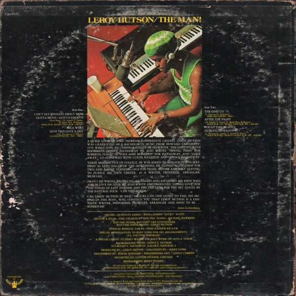Leroy Hutson - The Man! (1974 US Press)