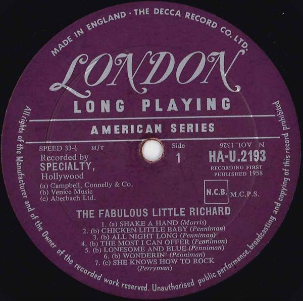 Little Richard - The Fabulous Little Richard (1958 MONO)