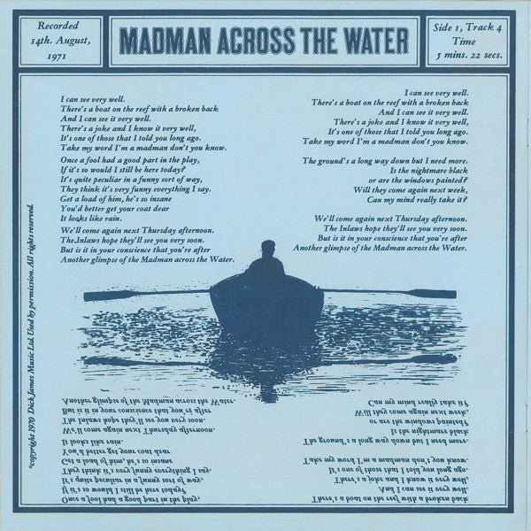 Elton John - Madman Across The Water (LP) [US] 1st
