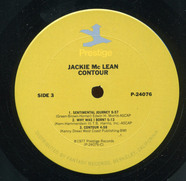 Jackie McLean - Contour (LP) [US] 1977 RP (Very Good Plus (VG+))