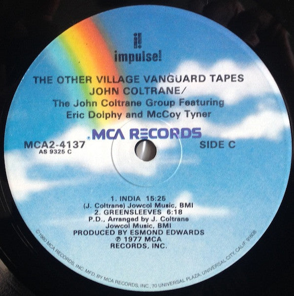 John Coltrane - The Other Village Vanguard Tapes (LP) [US] 1980 RP
