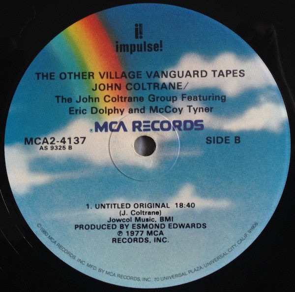 John Coltrane - The Other Village Vanguard Tapes (LP) [US] 1980 RP