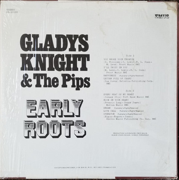 Gladys Knight And The Pips - Early Roots (1975 SEALED)