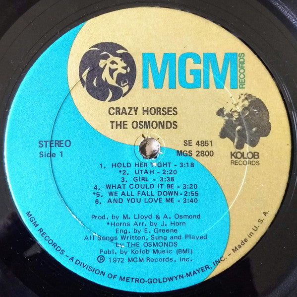 The Osmonds - Crazy Horses (LP) [US] 1st (Near Mint (NM or M-))