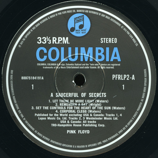 Pink Floyd - A Saucerful Of Secrets (LP) [US] 2016 RP