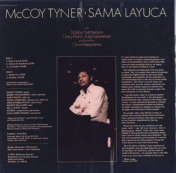 McCoy Tyner - Sama Layuca (LP) [US] 1st (Near Mint (NM or M-))