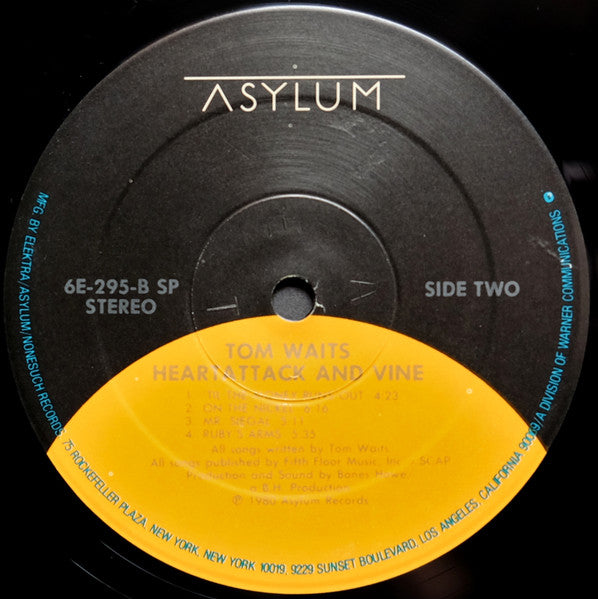 Tom Waits - Heartattack And Vine (LP) [US] 1984 RP