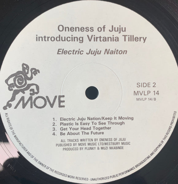 Oneness Of Juju - Electric Juju Nation (LP) [UK] 1st (Very Good Plus (VG+))