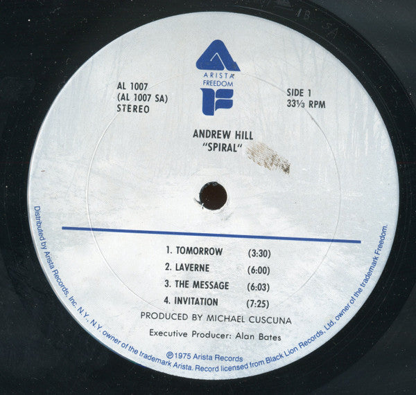 Andrew Hill - Spiral (LP) [US] 1st (Very Good Plus (VG+))