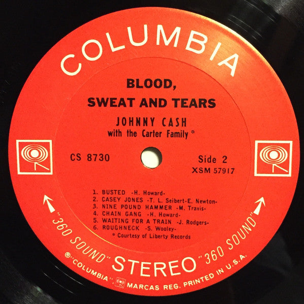 Johnny Cash - Blood, Sweat And Tears (1965 US Press)