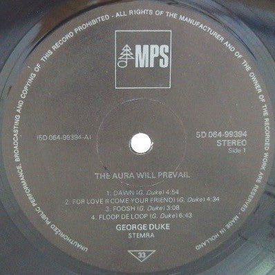 George Duke - The Aura Will Prevail (LP) [Netherlands] 1977 RP