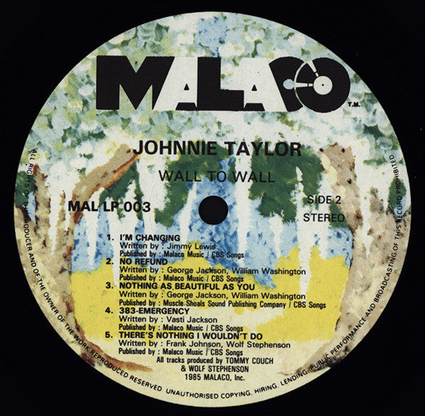 Johnnie Taylor - Wall To Wall (1985 US Press)