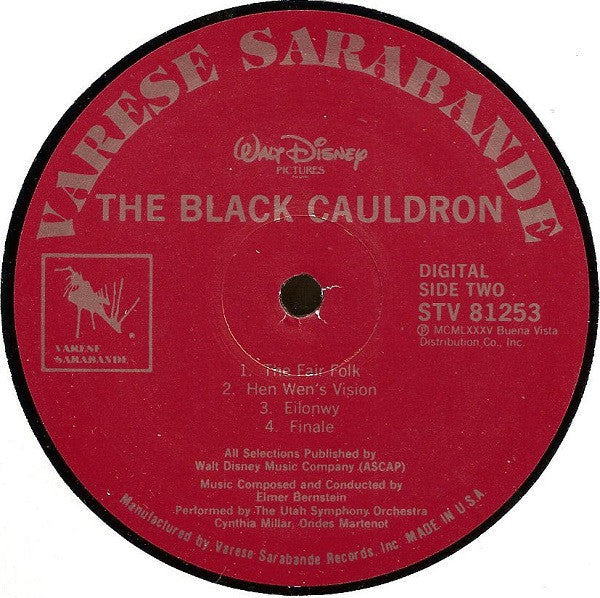 Elmer Bernstein - The Black Cauldron (LP) [US] 1st (Near Mint (NM or M-))
