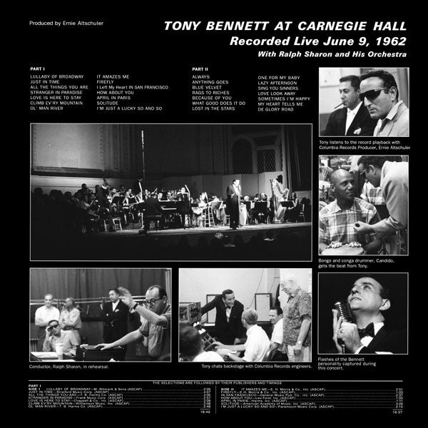 Tony Bennett - At Carnegie Hall Recorded Live June 9, 1962 (LP) [US] 2014 RP