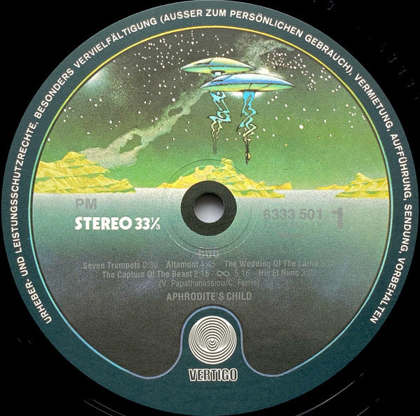 Aphrodite's Child - 666 (LP) [Germany] 1975 RP (Near Mint (NM or M-))