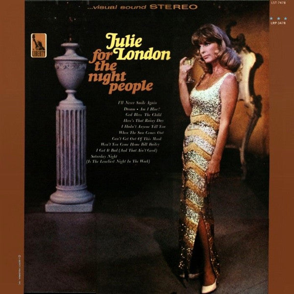 Julie London - For The Night People (LP) [US] 1966 RP (Very Good Plus (VG+))