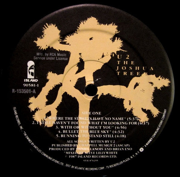 U2 - The Joshua Tree (LP) [US] 1st (Very Good Plus (VG+))