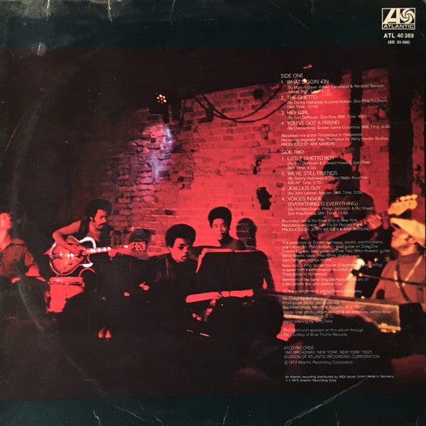 Donny Hathaway - Live (LP) [Germany] 1st (Very Good (VG))