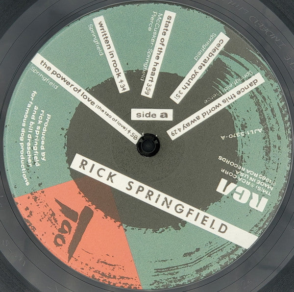 Rick Springfield - Tao (LP) [US] 1st (Mint (M))