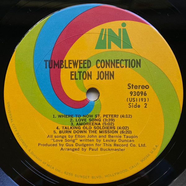 Elton John - Tumbleweed Connection (LP) [US] 1971 RP