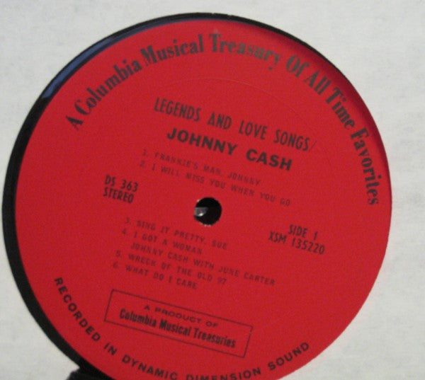 Johnny Cash - Legends And Love Songs (1968 US Compilation)