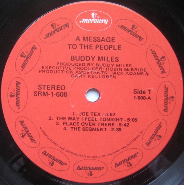 Buddy Miles - A Message To The People (LP) [US] 1st (Very Good Plus (VG+))
