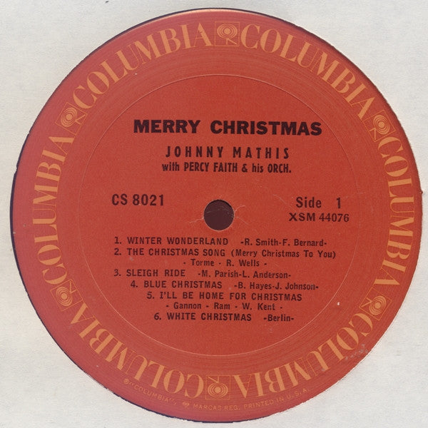 Johnny Mathis - Merry Christmas (LP) [US] RP (Very Good Plus (VG+))