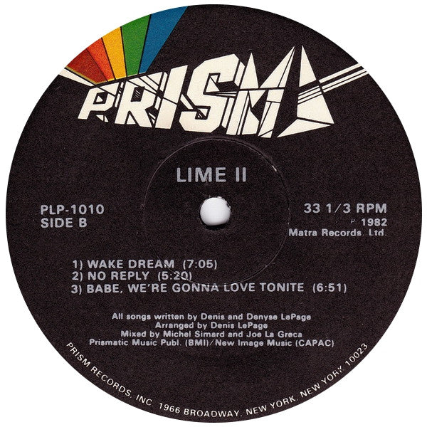 Lime (2) - Lime II (LP) [US] 1st